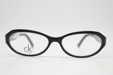 Brille Calvin Klein CK5697 Schwarz Silber Weiß Oval Brillengestell Neu