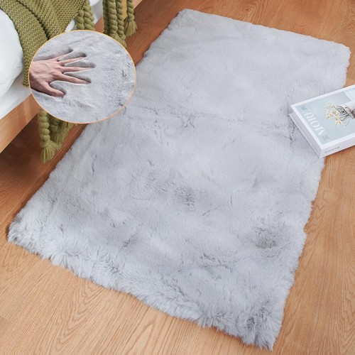 Teppich kunstfell grau - teppich,