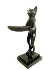 Bronze Katze -  Butler mit