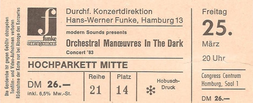 Omd concert 1983 hamburg - omd,