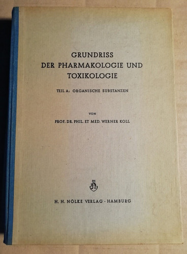 Grundriss der pharmakologie - der,