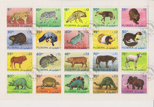 Wildtiere Fujeira gestempelt