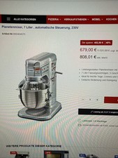 Planetenmixer Teigmaschine, 7 Kg Kapazität, Teigknetmaschine, Rührmaschine
