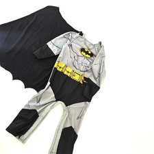 Batman-Kostüm für Kinder, Superhelden-Outfit, Klettverschluss Overall 86-92