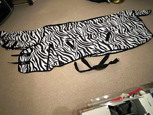 Fliegendecke mit zebra - mit, muster