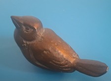 Metallfigur Bronze Spatz