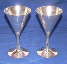 2 Sektkelche Silber Pokale 16