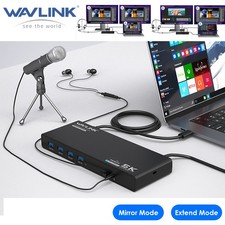 USB C Hub Laptop Dockingstation 2 x HDMI & DisplayPort 65W PD Gigabit Ethernet