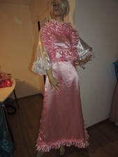 Sissy traumhaft Rüschen Schürze Nylon Negligee Gouvernante rosa one size