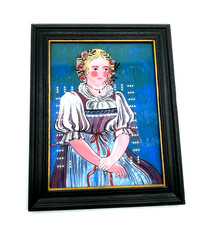 Vintage Hinterglasmalerei