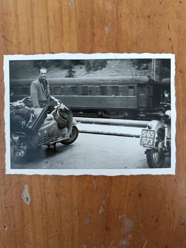 Altes foto motorrad moped - motorrad,