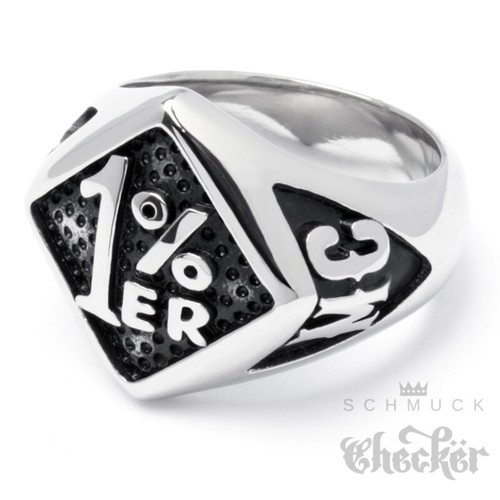 Edelstahl biker ring eisernes - edelstahl,