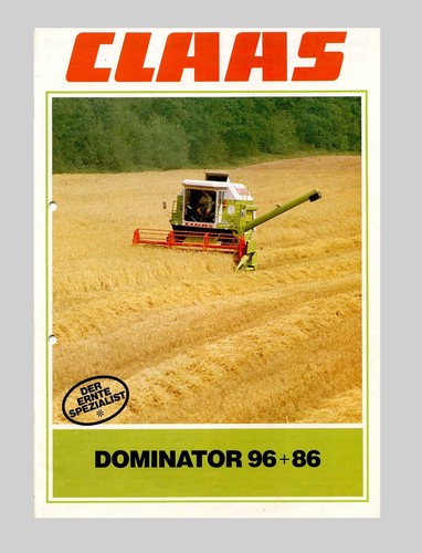 Claas dominator 86 - 96 , 86 