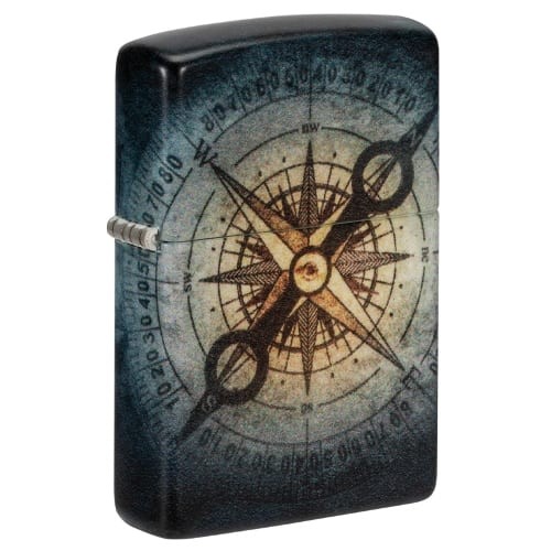 Zippo schwarz matt compass - matt,