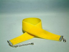 Samthalsband, Kropfband - 22 mm Choker ,Zitronen-gelb - Velvet-choker 