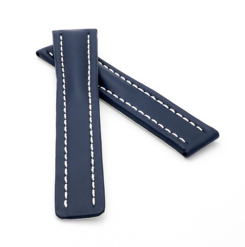 Leder uhrenarmband blau 18 - uhrenarmband, 22/18