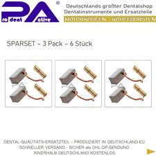 KaVo® K10 - 4950 Handstück Motorkohlen - SPARPAKET – 3 SET`S - 6 STÜCK ¹