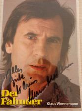 Autogramm deutscher Schauspieler Klaus Wennemann "Der Fahnder" April 87 (125003)