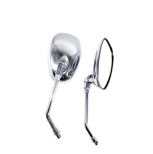 Motorrad Spiegel Paar Chrom