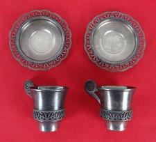 199 Gramm Silber HOMMET Russisches Silber Tasse und Untertasse um 1950