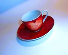 PORZELLAN-ESPRESSO-MOKKA-KAFFEE-HERZ-TASSE-FLIRT RITZENHOFF - 2 tlg AMORE MIO