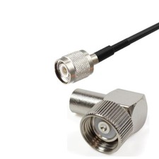 4 Meter RG-58 Kabel mit DV-Winkel (alte Norm) / TNC-Stecker für CB Handfunkgerät