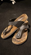Birkenstock Gizeh Schwarz Birkoflor Normalweite Größe 44