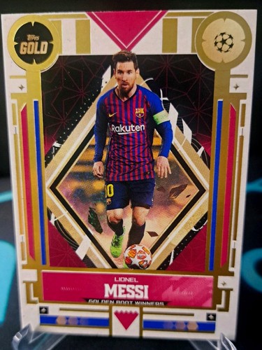 Topps gold lionel messi golden - gold,