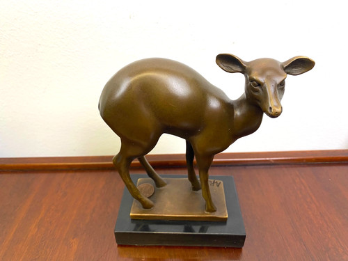 Bronze skulptur kitz - bronze, auf