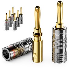 8x Bananenstecker schraubbar