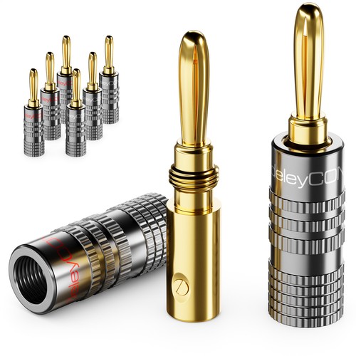 Bananenstecker schraubbar - 8x,