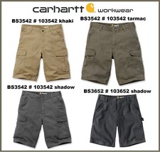 Carhartt Workwear Cargo Shorts CANVAS khaki tarmac shadow - robust & bequem !