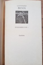 Buch: Einsamer nie, Benn