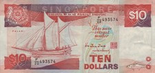 Singapur  - 10 Dollars  -  ND