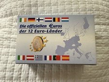 Sammlung Euro Münzen der 12 Teilnehmerländer 12 x Euro in Box Reg. Nr. 04917