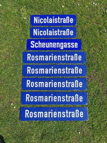 Straßenschild emaille - straßenschild,,