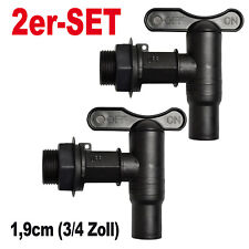 AUSLAUFHAHN REGENFASS 3/4 ZOLL GARTENHAHN AUSLAUF HAHN REGENTONNE AUSLAUF VENTIL