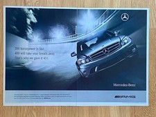 AMG C63 Mercedes W204 Iridium Silber Original 2008 Advert Werbung Reklame C 63