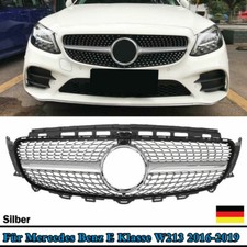für Mercedes DIAMANT LOOK Grill W213 S213 16-19 CHROM Kühlergrill Frontgrill NEU