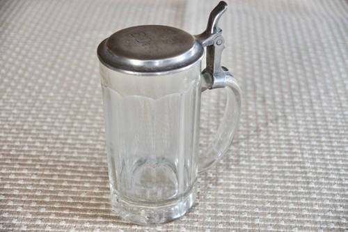 Bierkrug liter glas mit - bierkrug,