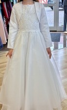 Kommunion Kleid Mädchen ✨ 128-134 Alter 9 Jahre