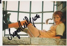 Inger NILSSON  (1959) original sign PIPPI LANGSTRUMPF photo card / AUTOGRAPH