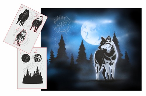 094 wolf step - step, by