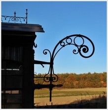 Großer Ausleger Kaiserzeit Lampe Laden Werbung Schmiedeeisen 1900