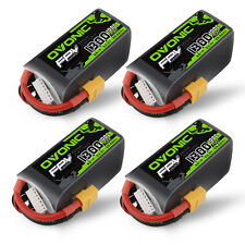 4X Ovonic 22.2V 100C 1300mAh 6S Lipo Akku XT60 für 5'' FPV Freestyle Drohne Quad