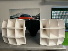 2x Multicell Horn Siemens Isophon HM10 Tweeter f. Klangfilm Projects NewD. white