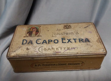 alte Blechdose ECKSTEIN DA CAPO EXTRA CIGARETTEN A. M. Eckstein Dresden 1900/20
