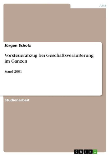 Vorsteuerabzug bei