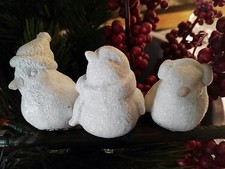 3 er Set Poly Vögel mit Clip