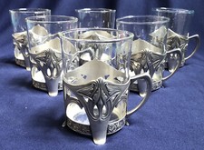 6 WMF Jugendstil Teegläser